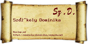 Székely Dominika névjegykártya